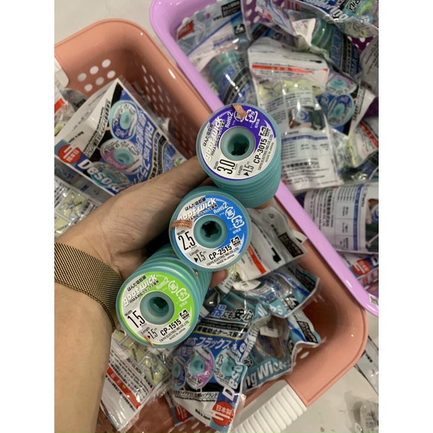 DÂY HÚT THIẾC, HÚT CHÌ, BỤI HÀN GOOTWICH CỦA NHẬT XỊN