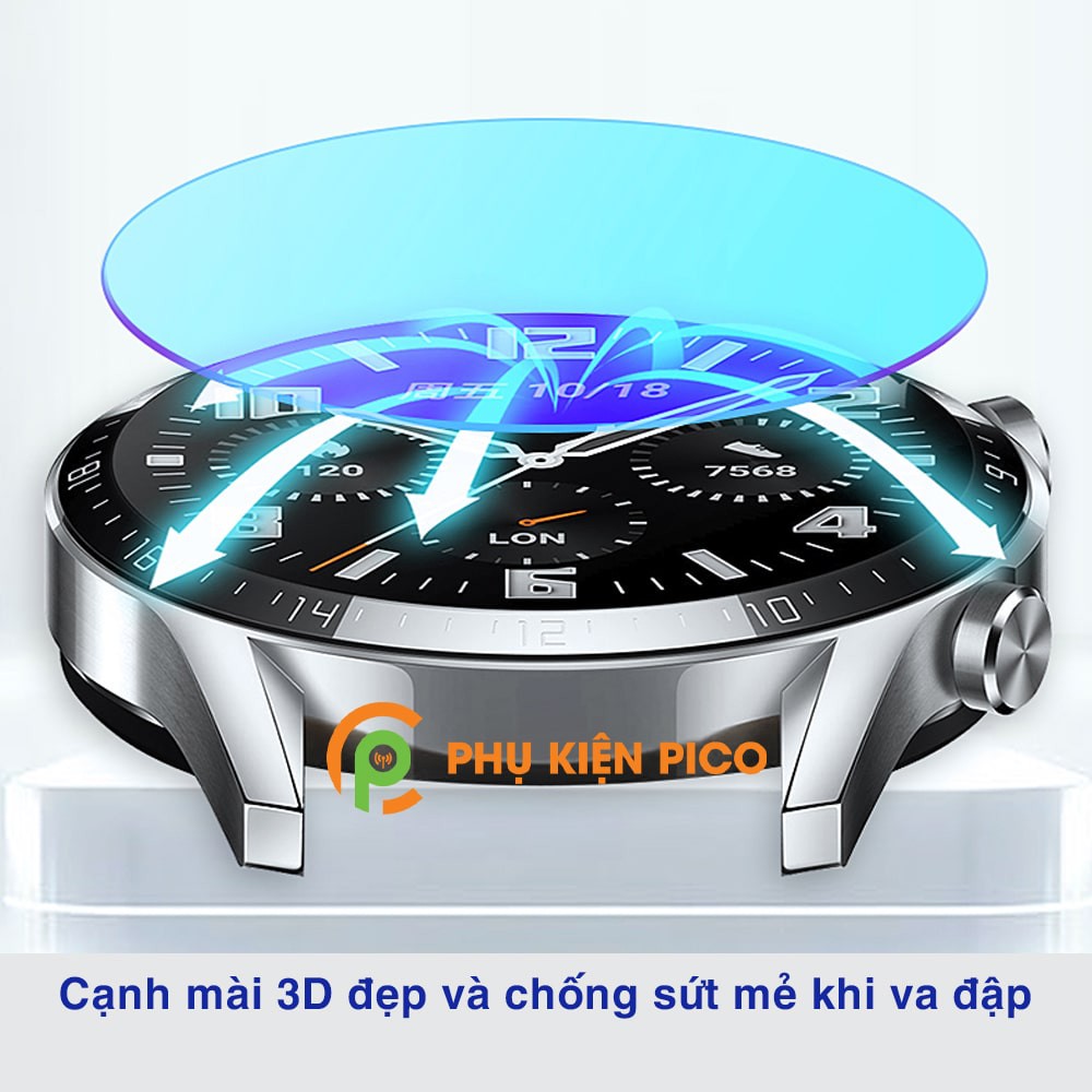 Cường lực Huawei Watch GT 2 46mm chính hãng Gor trong suốt - Dán màn hình đồng hồ Watch GT 2 bộ 3 cái