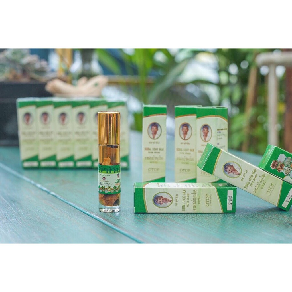 Dầu Lăn 22 Vị Thảo Dược Thái Lan 8ml - OTOP Herbal Liquid Balm Yatim