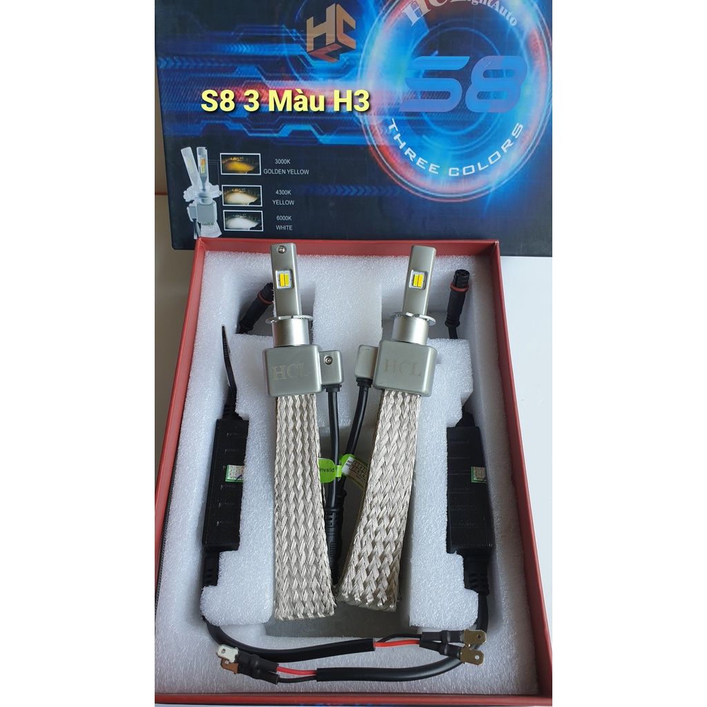 Đèn led S8 3 chế độ màu siêu sáng siêu bền