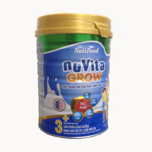 Sữa Nuvita Grow 3+ Dinh Dưỡng Đặc Chế Phát Triển CHIỀU CAO