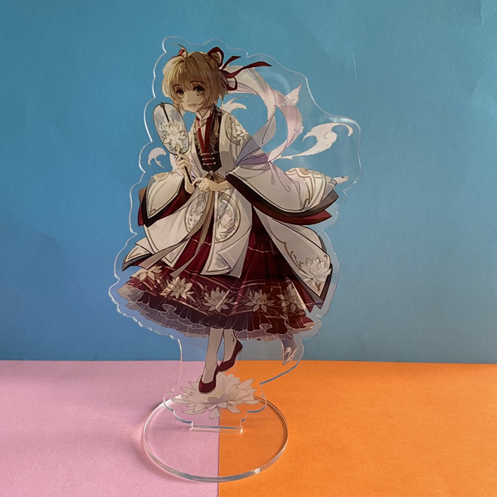 Mô hình mica standee nhân vật Cardcaptor Sakura Thủ lĩnh thẻ bài in hình anime chibi trang trí trưng bày dễ thương