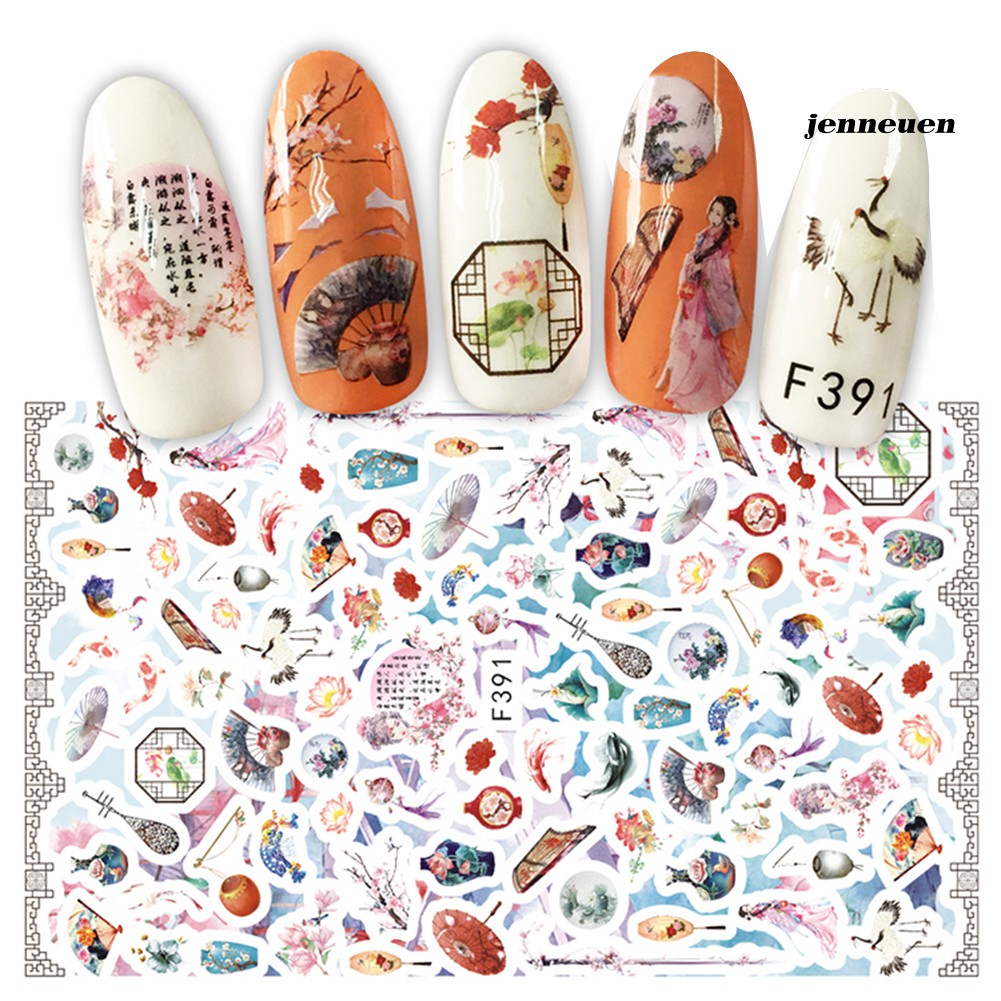 [Hàng mới về] Miếng Dán Trang Trí Móng Tay Hoạ Tiết Động Vật Dễ Thương