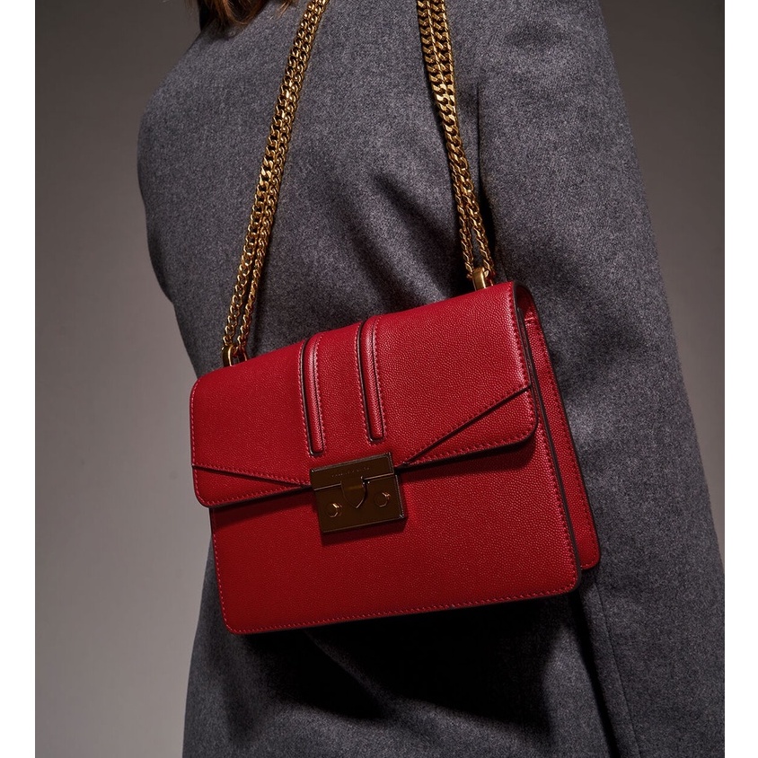 Túi CNK khóa vàng dây vàng Model CK2-21200009