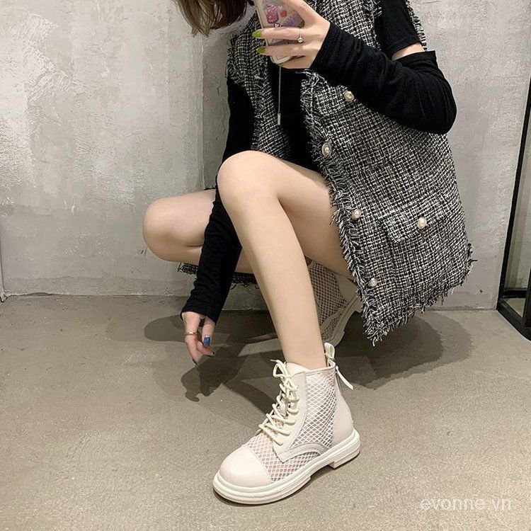 35-43Code Large Size Shoes41Mesh Hollow Sandal Boots Women's Breathable Thin Dr. Martens Boots Summer Versatile Mesh Boots42【5Month25Day After】