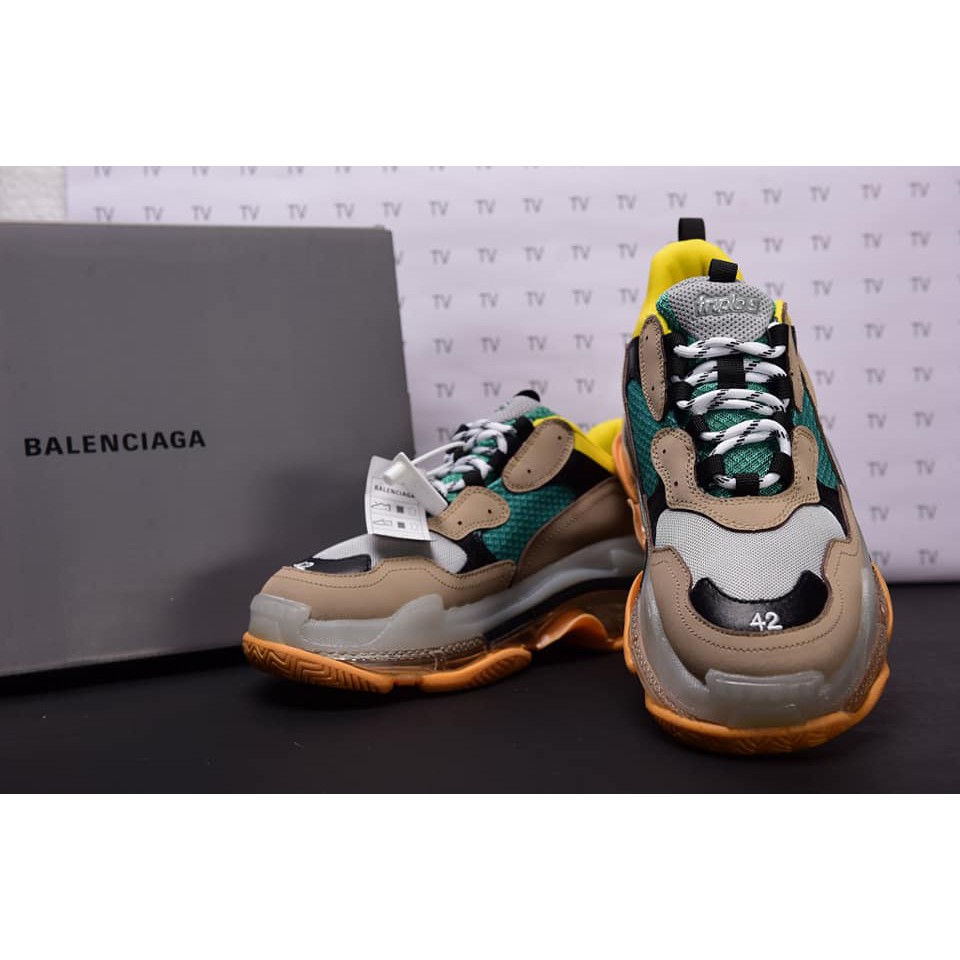 Giày Balen Đế Khí Cao Cấp Vàng Xanh