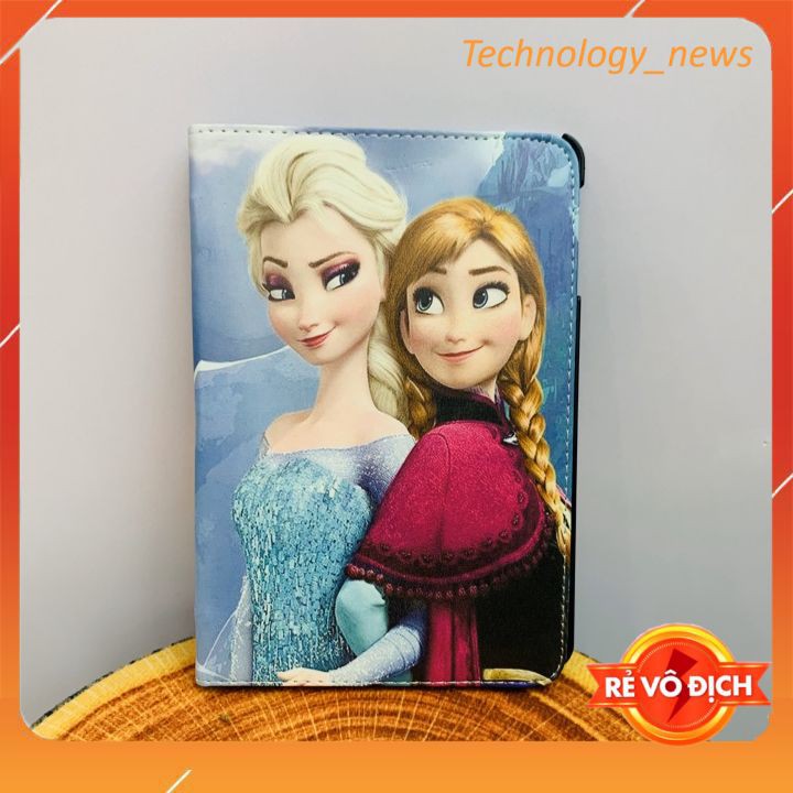 Bao da iPad mini 1/ 2/ 3 hoạt hình elsa kute, siêu đẹp - Ốp lưng ipad