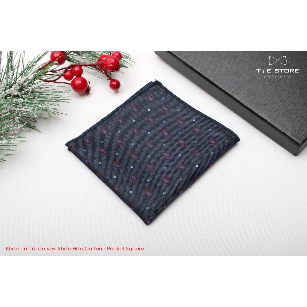 Khăn Cài Túi Áo Vest - Pocket Square, phụ kiện lịch lãm, nhiều mẫu