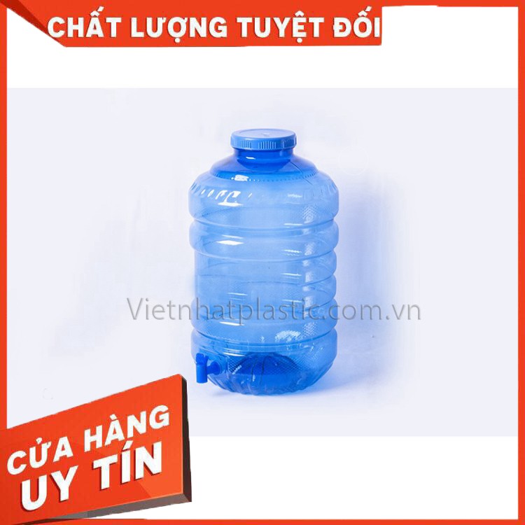 Bình Gallon Việt Nhật 7,5 lít, 18 lít, 20 lít - Bình Nước Nhựa Việt Nhật - Bình gallon 20 lít Có Vòi Rót