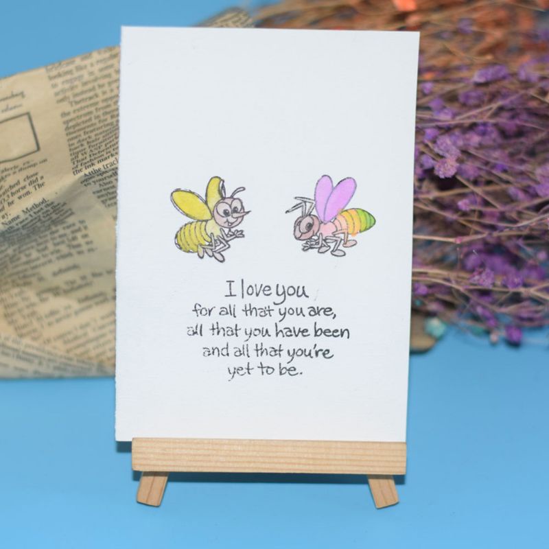 Con Dấu Silicone Trong Suốt Hình Côn Trùng Độc Đáo Tiện Dụng