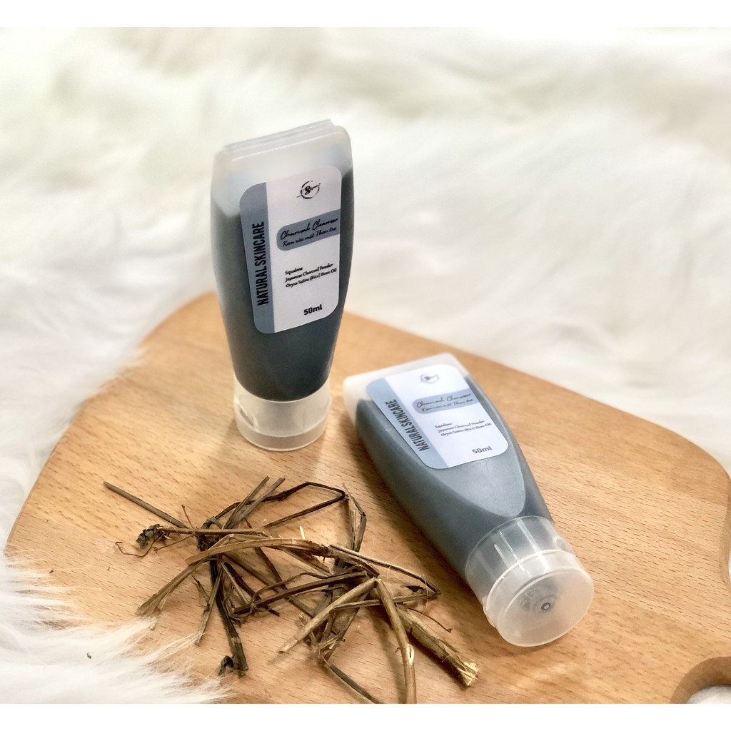 Kem rửa mặt Than hoạt tính làm sạch sâu, giảm sợi bã nhờn, giảm mụn đầu đen 50ml/150ml