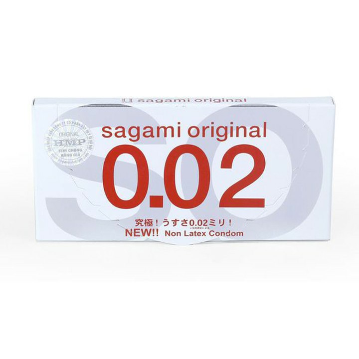 [ SALE 50% ] - Bao Cao Su SAGAMI ORIGINAL, cao cấp siêu mỏng chỉ 0.02 , chính hãng,  Hộp 2c
