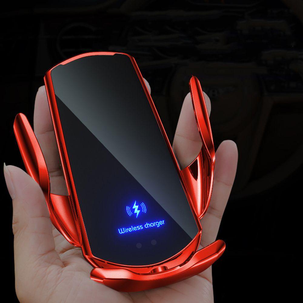 Giá Đỡ Điện Thoại Kiêm Sạc Nhanh Không Dây 15W Cho Xe Hơi