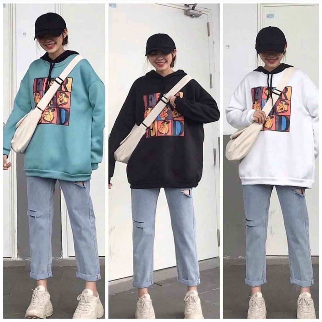Áo Sweater FRED Nỉ Bông Unisex (3 màu)