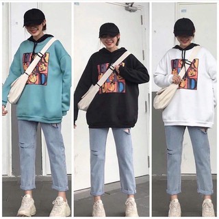 Áo sweater fred nỉ bông unisex