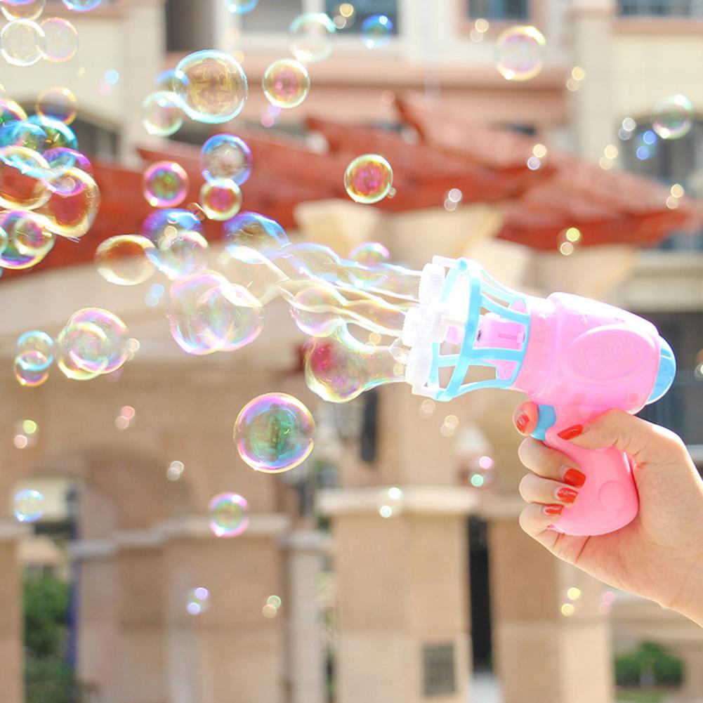 Súng thổi bong bóng tự động bằng nhựa cho bé