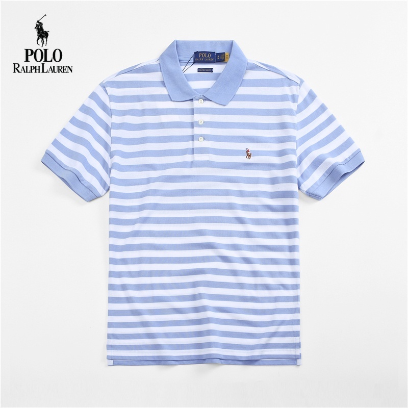 Áo Thun Polo Tay Ngắn Kẻ Sọc Thêu Logo Ralph Lauren Thời Trang 2022 Chất Lượng Cao Cho Nam