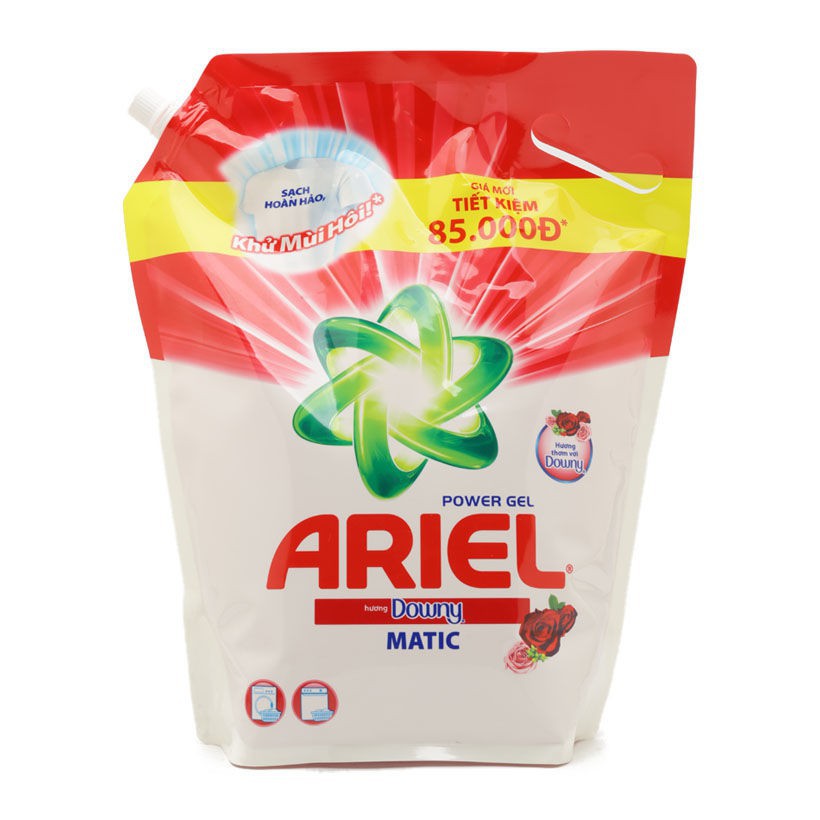 Nước Giặt Ariel [𝐅𝐑𝐄𝐄𝐒𝐇𝐈𝐏] Dạng Túi ( 2.4Kg và 2.15kg )