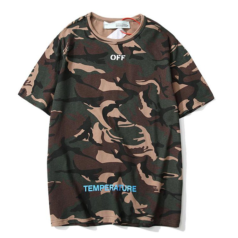 Áo Thun Off-White Tay Ngắn Chất Cotton In Chữ Thời Trang