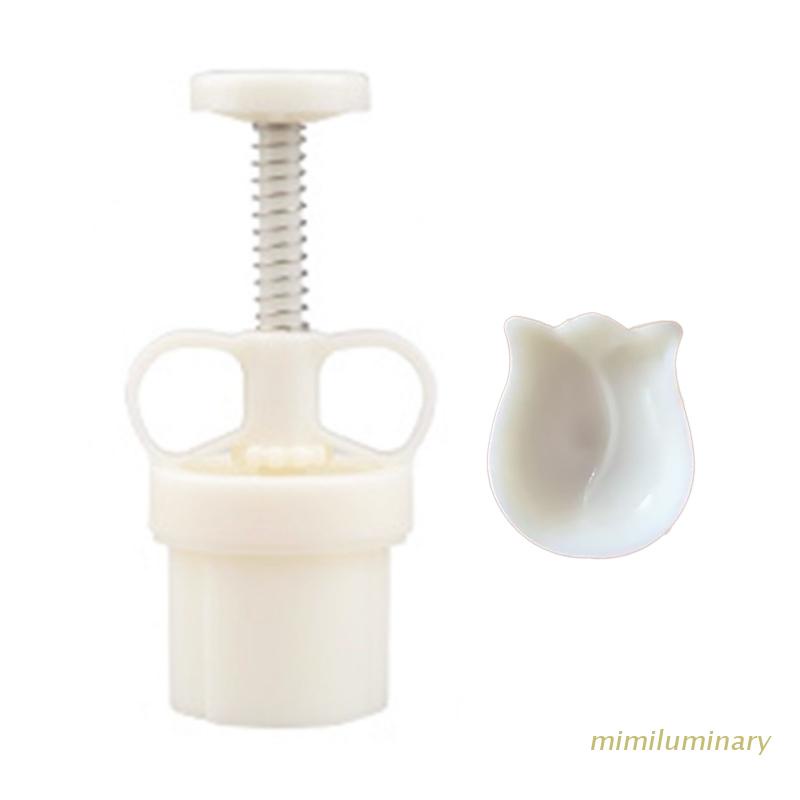 Khuôn Làm Bánh Trung Thu Bằng Nhựa Hình Hoa Tulip Hoạt Hình DIY