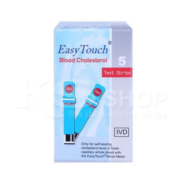 Que thử Cholesterol Easy Touch ( mỡ máu)