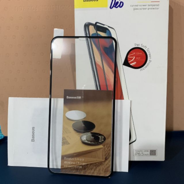 Dán cường lực viền dẻo chính hãng Baseus iPhone XS Max