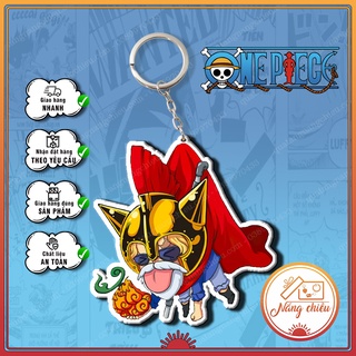 Móc khóa dày in sắc nét 2 mặt onepiece luffy, zoro, nami, ace, law ☘️anime nắng chiều☘️