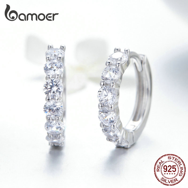 Khuyên Tai Bamoer SCE524 Bạc 925 Thời Trang Dành Cho Nữ
