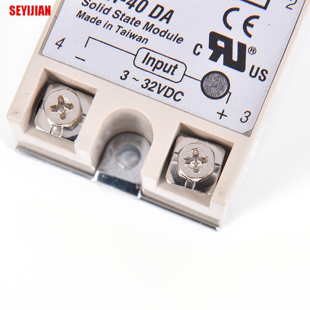 Rơ Le Điều Khiển Ssr 40A Ssr-40Da 40A Dc Chất Lượng Cao