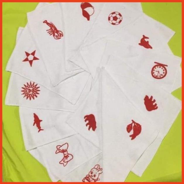  Sét 10 khăn trắng có ký hiệu