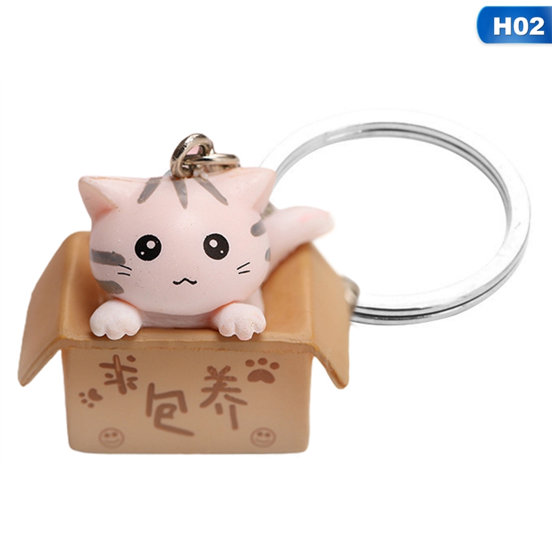 Móc chìa khóa hình mèo đáng yêu dễ thương