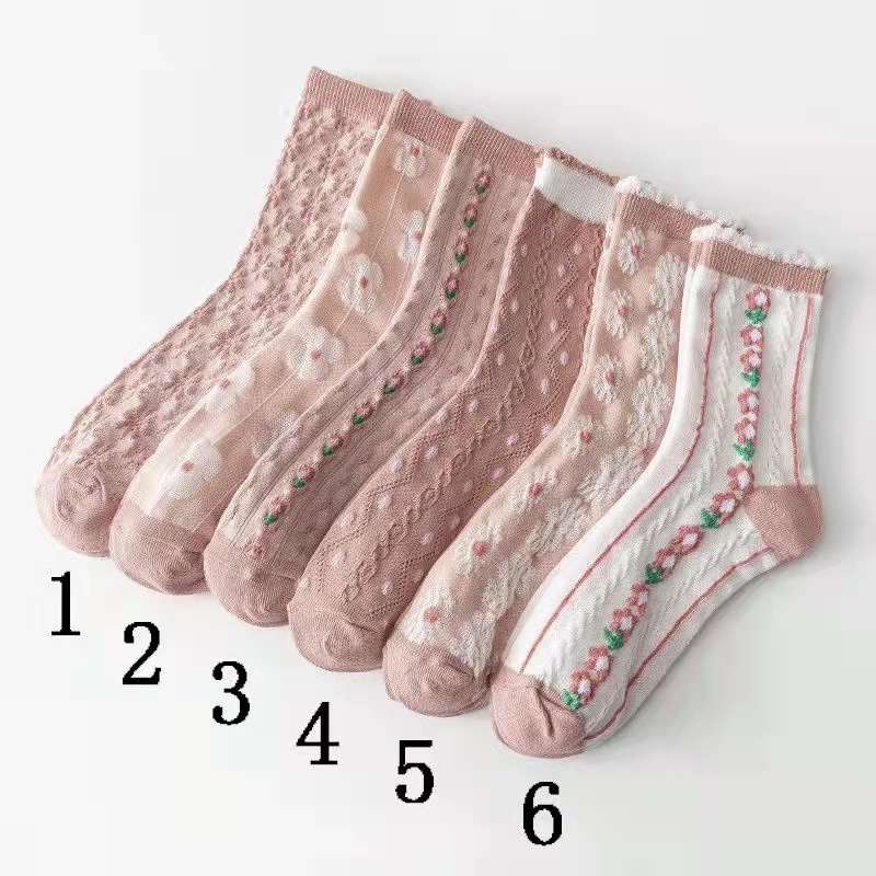 Tất cổ cao Bivota nữ cổ ngắn vintage phong cách Hàn Quốc cực đẹp T84