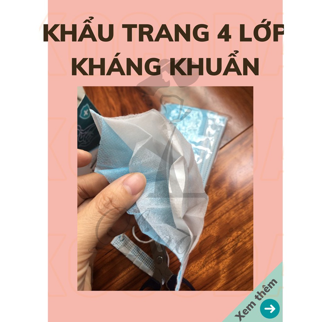Hộp 50 cái Khẩu trang y tế 4 lớp chuẩn Hàng Công Ty TMAX - Linggii | BigBuy360 - bigbuy360.vn