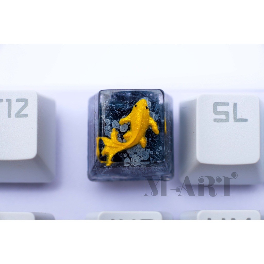 Keycap - Nút Bàn Phím Gaming - Nút Bàn Phím Cơ Cá Koi Yamabiki Ogon  - KC006