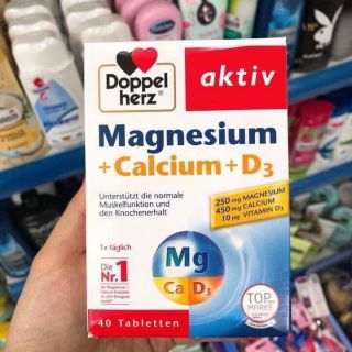 Combo 5 hộp magnessium +calcium+ d3