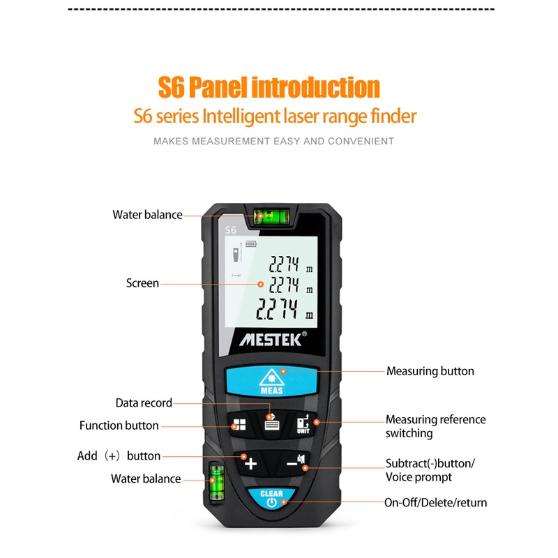 Máy Đo Khoảng Cách laser MESTEK S6 50M 70M 100M