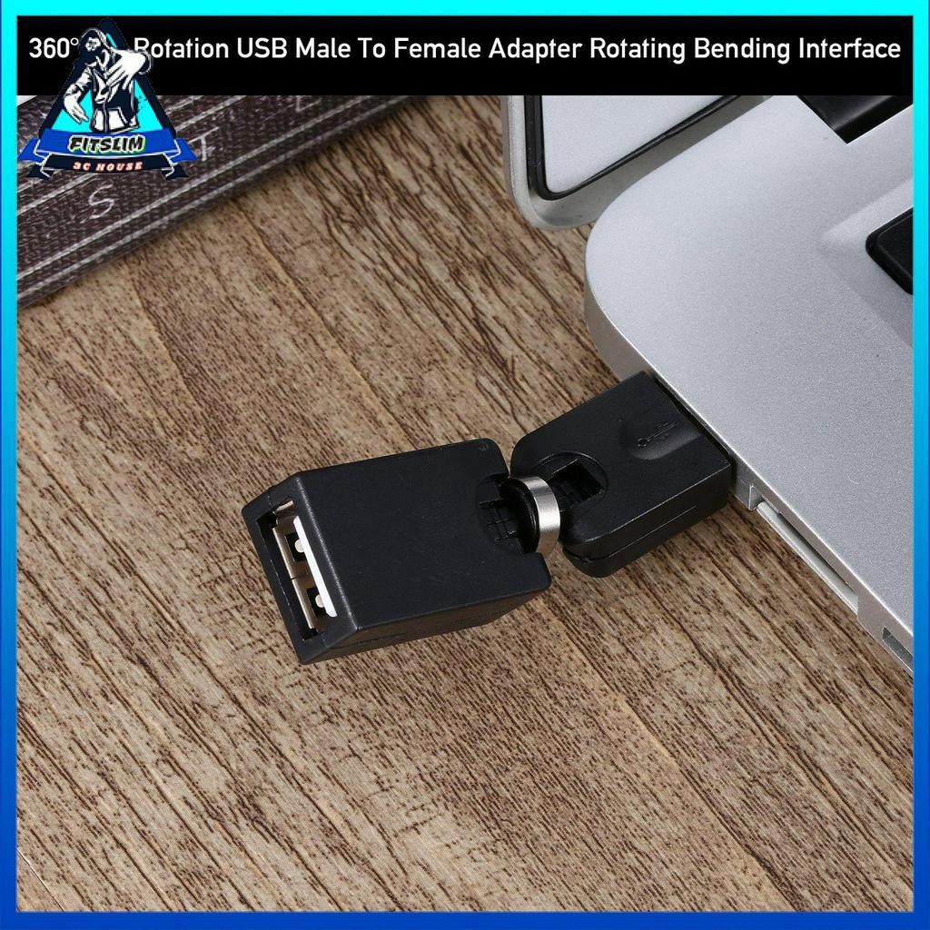 Usb chuyển đổi đầu cắm sang đầu nhận xoay 360 độ