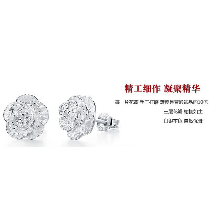 Khuyên tai tạo hình hoa anh đào sang trọng cho nữ