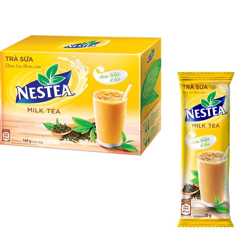 TRÀ SỮA NESTEA MILK TEA HỘP 160G (8 GÓI)