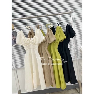 1tặng1•Đầm maxi cột dây cổ chất Quảng châu