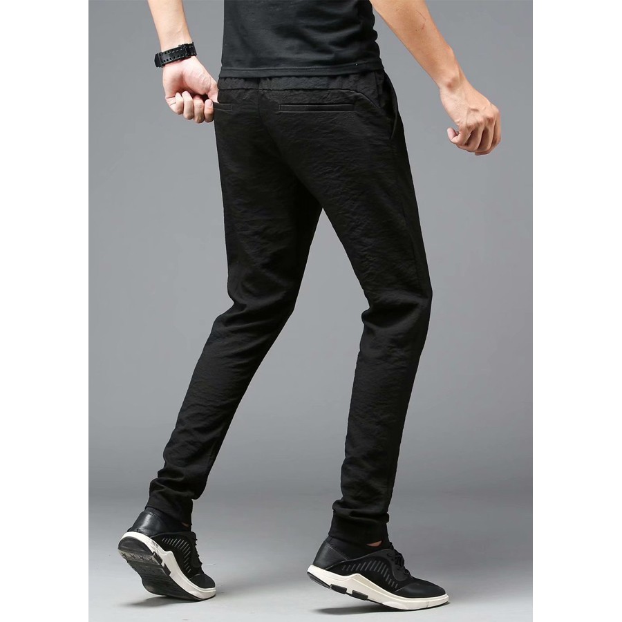 Quần Đũi Dài Nam Nữ Ống Ôm Nhẹ Cạp Dây Rút Có Khuy Cài Khóa Kéo Chất Đũi Mát Chất Đũi