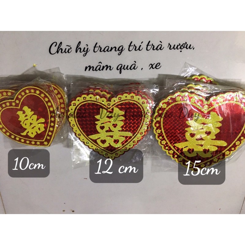Chữ hỷ trang trí cưới
