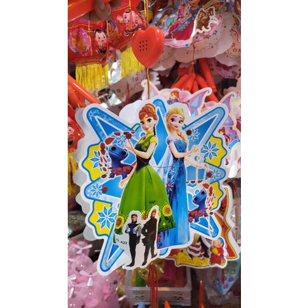 Đèn lồng trung thu tự ghép 2 mảnh hình hoạt hình nhân vật cổ tích, siêu nhân mẫu mới 2022 - hàng việt nam