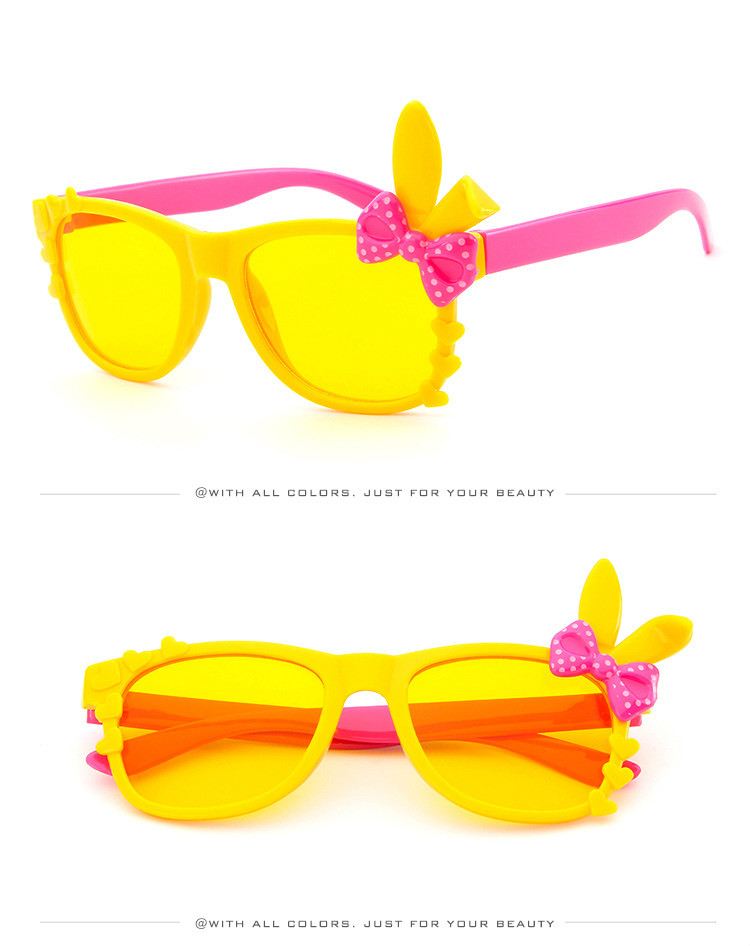 Kính mát hình tai thỏ dễ thương thời trang sành điệu cho trẻ nhỏ