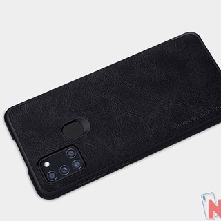 Bao da Samsung Galaxy A21S Hiệu Nillkin QIN Chính hãng - Có ngăn để thẻ