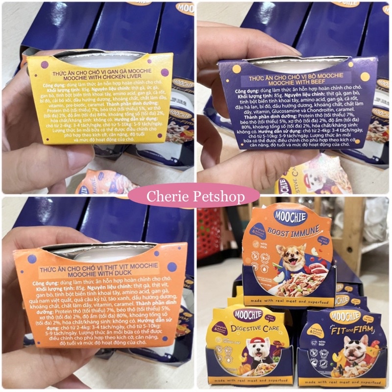 Pate Moochie cho chó hộp 85g