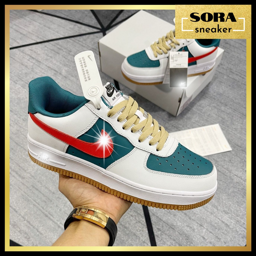 Giày thể thao nam nữ/ Giày sneaker Ⓝⓘⓚⓔ AF1 ɢᴜᴄᴄɪ màu xanh đỏ tăng chiều cao màu mẫu mới cao cấp