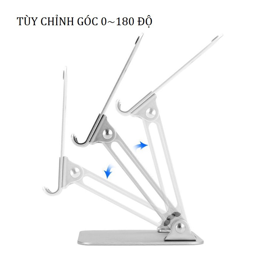 Giá đỡ cỡ lớn nhôm nguyên khối Jincomso cho Ipad và điện thoại, máy tính bảng JKV6F