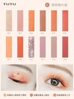 Phấn Mắt TuTu SaKuRa 12 Ô