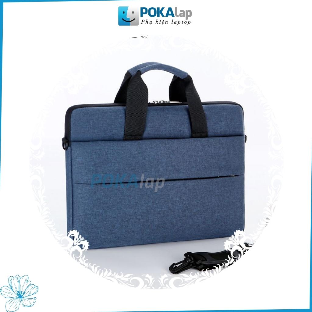 Túi xách chống sốc đựng laptop, macbook POKA10, 13 inch, 14 inch, 15.6 inch vải oxford cao cấp chống thấm nước - POKALAP